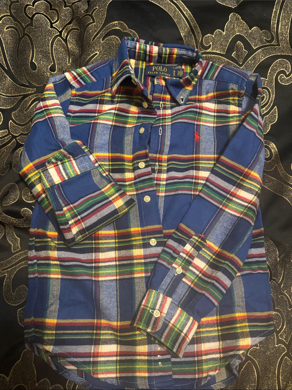 Polo by Ralph Lauren Blue Multicolor Plaid Button-Down Shirt